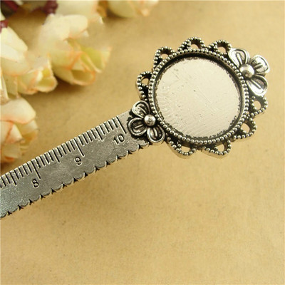 1Pcs Lytwtw's Retro Metal Alloy Lace crtež Ravno ravnalo za šivanje Knjižne oznake Školski uredski pribor Alat za mjerenje pribora