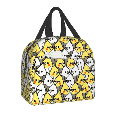 Cute Bird Portable Lunch Box Multifunction Parrot Lovebird Cooler Thermal Food Insolated τσάντα γεύματος για γυναίκες για πικνίκ γραφείου