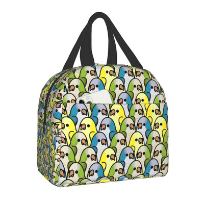Cute Bird Portable Lunch Box Multifunction Parrot Lovebird Cooler Thermal Food Insolated τσάντα γεύματος για γυναίκες για πικνίκ γραφείου
