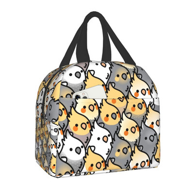 Cute Bird Portable Lunch Box Multifunction Parrot Lovebird Cooler Thermal Food Insolated τσάντα γεύματος για γυναίκες για πικνίκ γραφείου