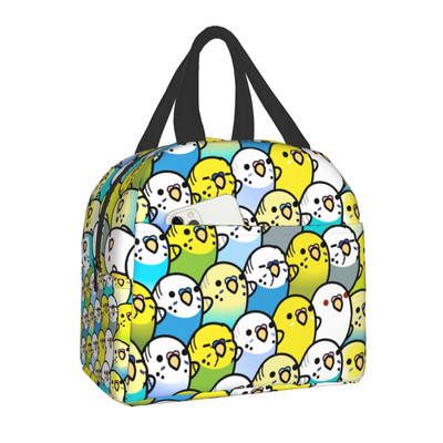Cute Bird Portable Lunch Box Multifunction Parrot Lovebird Cooler Thermal Food Insolated τσάντα γεύματος για γυναίκες για πικνίκ γραφείου