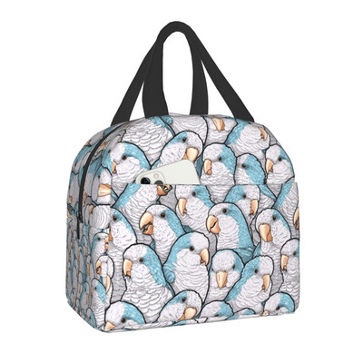 Cute Bird Portable Lunch Box Multifunction Parrot Lovebird Cooler Thermal Food Insolated τσάντα γεύματος για γυναίκες για πικνίκ γραφείου