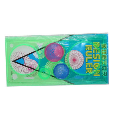 1 buc creativ pentru copii culoare bomboane student milioane flori riglă rotativă pictura desen instrument student școală birou papetărie