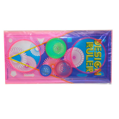 1 buc creativ pentru copii culoare bomboane student milioane flori riglă rotativă pictura desen instrument student școală birou papetărie