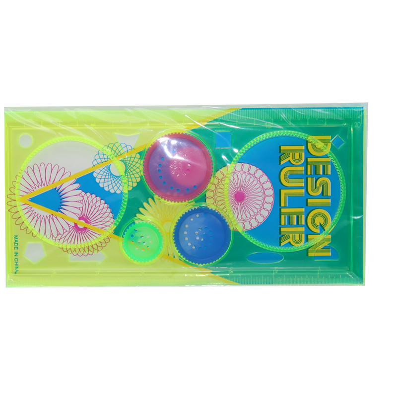 1 buc creativ pentru copii culoare bomboane student milioane flori riglă rotativă pictura desen instrument student școală birou papetărie