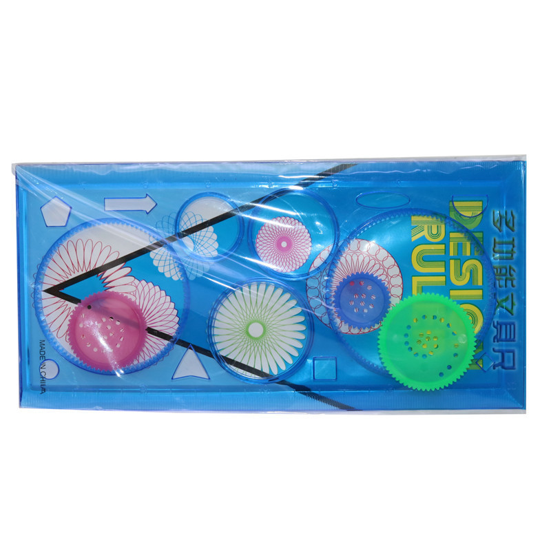 1 buc creativ pentru copii culoare bomboane student milioane flori riglă rotativă pictura desen instrument student școală birou papetărie