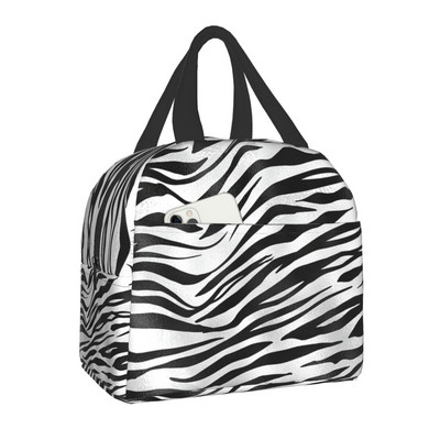 Luksuzna torba za ručak s printom životinjske kože, tigrovim prugama, muškarci, žene, hladnjak, toplinski izolirana kutija za ručak za djecu, torbe za piknik s školskom hranom