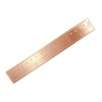 20 cm žalvario bangos tiesi liniuotė varinė banga mokyklinė vaikams dovanų rinkinys, matavimo įrankiai 15 cm18 cm metalinė varinė liniuotė Kanceliarinės prekės priedai