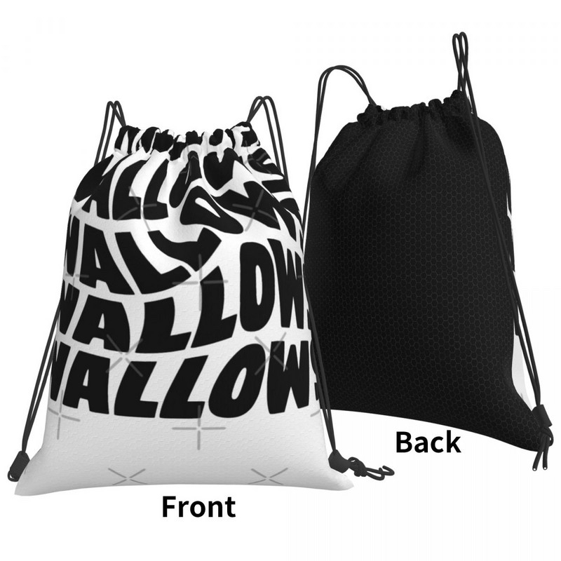 Black Wallows Swirl Design Torbe s uzicom Ruksaci Muška torba Kawaii torba Torba za rame Dječja torba od tkanine