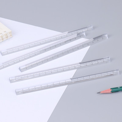 3Gb/Lot 15cm/20cm Studentu dāvanas Caurspīdīgs trijstūra lineāls Zīmējums Aptauja Lineāls Biroja stereo lineāls Kancelejas piederumi Skolas piederumi