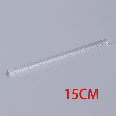 3 buc/lot 15 cm/20 cm Cadouri pentru studenți Riglă triunghiulară transparentă Riglă pentru sondaj de desen Riglă stereo pentru birou Papetarie Rechizite școlare