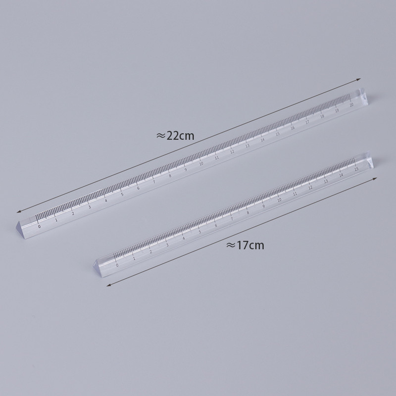 3 buc/lot 15 cm/20 cm Cadouri pentru studenți Riglă triunghiulară transparentă Riglă pentru sondaj de desen Riglă stereo pentru birou Papetarie Rechizite școlare