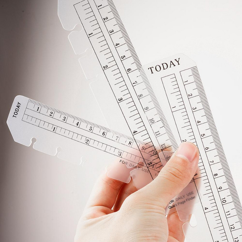 Ravnalo za oznake za prstenastu bilježnicu sa 6 rupa A5, osobni elastični alat za crtanje, mekana plastična pregrada za rokovnik, organizator, knjiga za crtanje