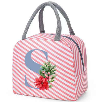 Drobinis priešpiečių krepšys Naujas mėlynų gėlių aušintuvas iškylų krepšys Madingas pietų krepšys Mokyklinis maistui izoliuotas vakarienės krepšys stovyklavimo kelioninė rankinė