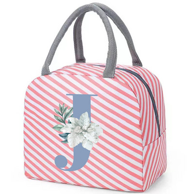 Drobinis priešpiečių krepšys Naujas mėlynų gėlių aušintuvas iškylų krepšys Madingas pietų krepšys Mokyklinis maistui izoliuotas vakarienės krepšys stovyklavimo kelioninė rankinė