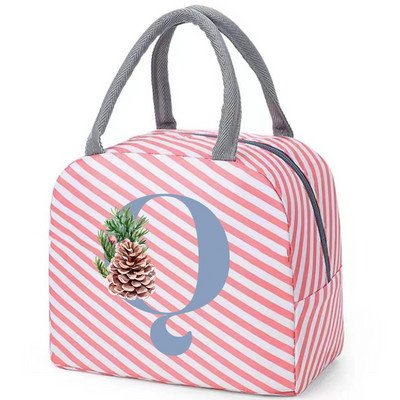 Drobinis priešpiečių krepšys Naujas mėlynų gėlių aušintuvas iškylų krepšys Madingas pietų krepšys Mokyklinis maistui izoliuotas vakarienės krepšys stovyklavimo kelioninė rankinė