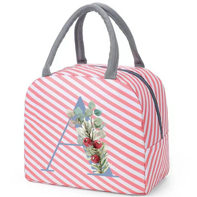 Drobinis priešpiečių krepšys Naujas mėlynų gėlių aušintuvas iškylų krepšys Madingas pietų krepšys Mokyklinis maistui izoliuotas vakarienės krepšys stovyklavimo kelioninė rankinė