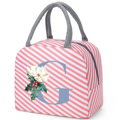 Drobinis priešpiečių krepšys Naujas mėlynų gėlių aušintuvas iškylų krepšys Madingas pietų krepšys Mokyklinis maistui izoliuotas vakarienės krepšys stovyklavimo kelioninė rankinė