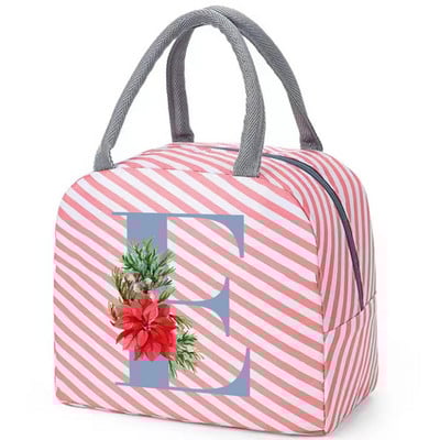 Drobinis priešpiečių krepšys Naujas mėlynų gėlių aušintuvas iškylų krepšys Madingas pietų krepšys Mokyklinis maistui izoliuotas vakarienės krepšys stovyklavimo kelioninė rankinė