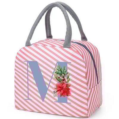 Drobinis priešpiečių krepšys Naujas mėlynų gėlių aušintuvas iškylų krepšys Madingas pietų krepšys Mokyklinis maistui izoliuotas vakarienės krepšys stovyklavimo kelioninė rankinė