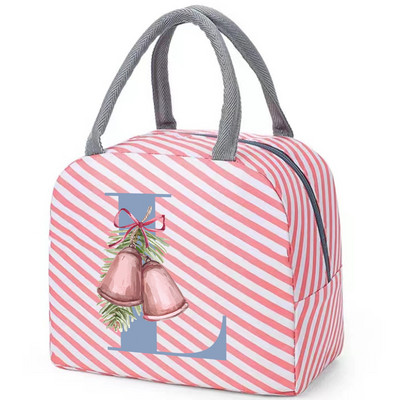 Drobinis priešpiečių krepšys Naujas mėlynų gėlių aušintuvas iškylų krepšys Madingas pietų krepšys Mokyklinis maistui izoliuotas vakarienės krepšys stovyklavimo kelioninė rankinė