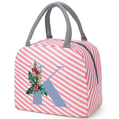 Drobinis priešpiečių krepšys Naujas mėlynų gėlių aušintuvas iškylų krepšys Madingas pietų krepšys Mokyklinis maistui izoliuotas vakarienės krepšys stovyklavimo kelioninė rankinė