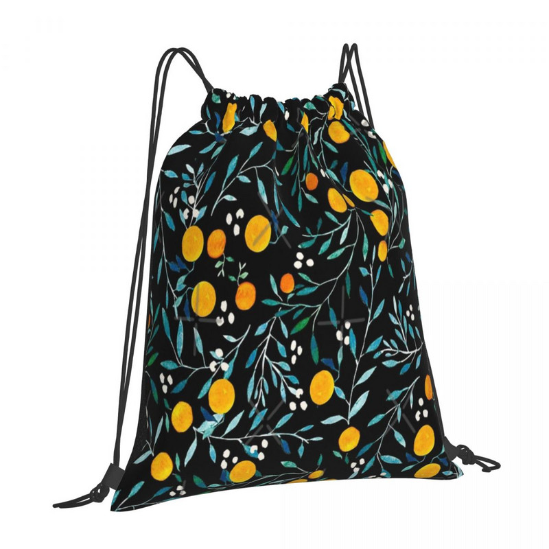Oranges On Black 1 Torbe s uzicom Ruksaci Školska sportska torba Torba na rame Torbe s uzicom