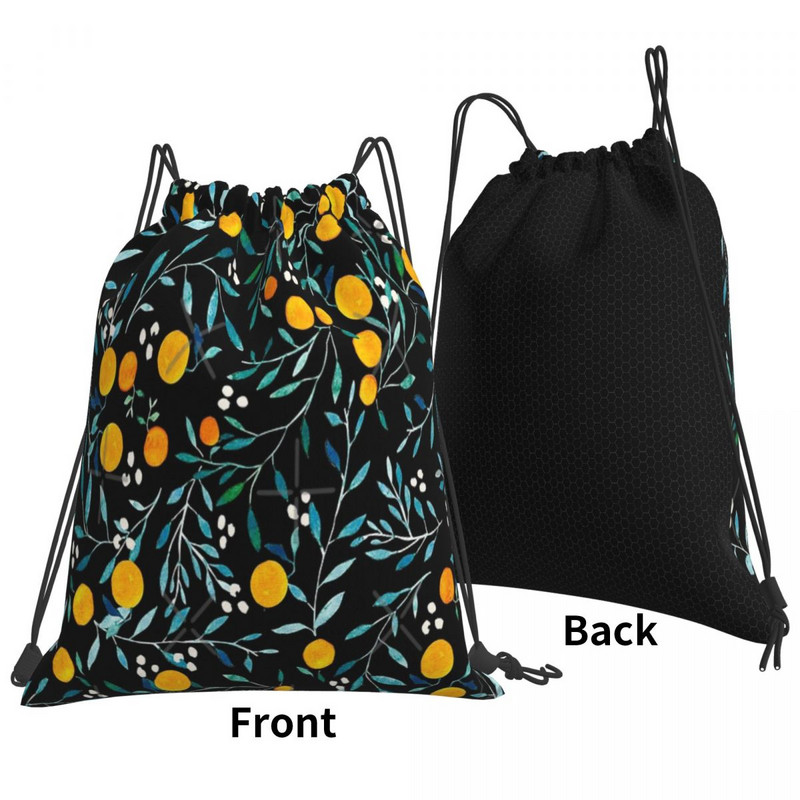 Oranges On Black 1 Torbe s uzicom Ruksaci Školska sportska torba Torba na rame Torbe s uzicom