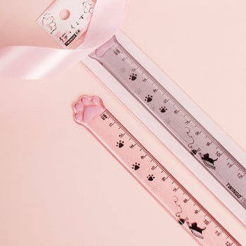 MOTARRO Cute Cat Paw Plastic Straight Rulers Kawaii School Supplies Office Planner Αξεσουάρ Βραβείο μαθητή