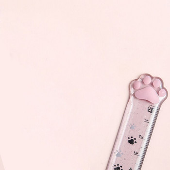 MOTARRO Cute Cat Paw Plastic Straight Rulers Kawaii School Supplies Office Planner Αξεσουάρ Βραβείο μαθητή
