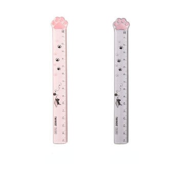 MOTARRO Cute Cat Paw Plastic Straight Rulers Kawaii School Supplies Office Planner Αξεσουάρ Βραβείο μαθητή