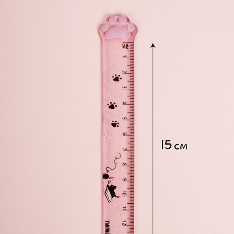 MOTARRO Cute Cat Paw Plastic Straight Rulers Kawaii School Supplies Office Planner Αξεσουάρ Βραβείο μαθητή
