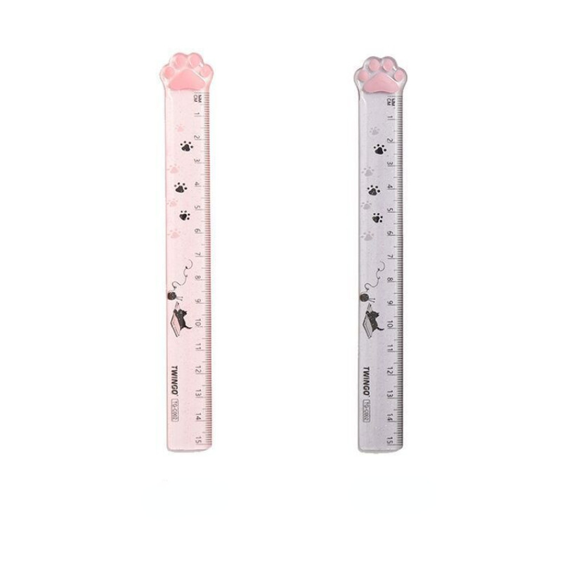MOTARRO Cute Cat Paw Plastic Straight Rulers Kawaii School Supplies Office Planner Αξεσουάρ Βραβείο μαθητή
