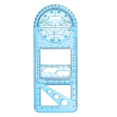 Többfunkciós geometriai vonalzó Geometriai rajzsablon mérőeszköz rajzvonalzókhoz Diákoknak iskolai irodaszerek