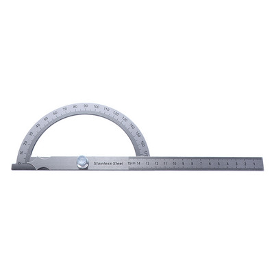 180 grādu transportieris Metāla leņķa meklētājs Goniometra leņķa lineāls nerūsējošā tērauda kokapstrādes instrumenti Rotācijas mērīšanas lineāls 100/150