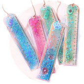 Simpatično crtano ugrađeno ravnalo za živi pijesak, višenamjensko ravnalo za studentski pribor s privjeskom Regle Couture Escuadra Carpintero