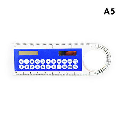 Üliõhuke sirge joonlaud päikesekalkulaatoriga luubiga mini multifunktsionaalne 10 cm pikkune joonlaud Õpilase kooli kontoritarbed