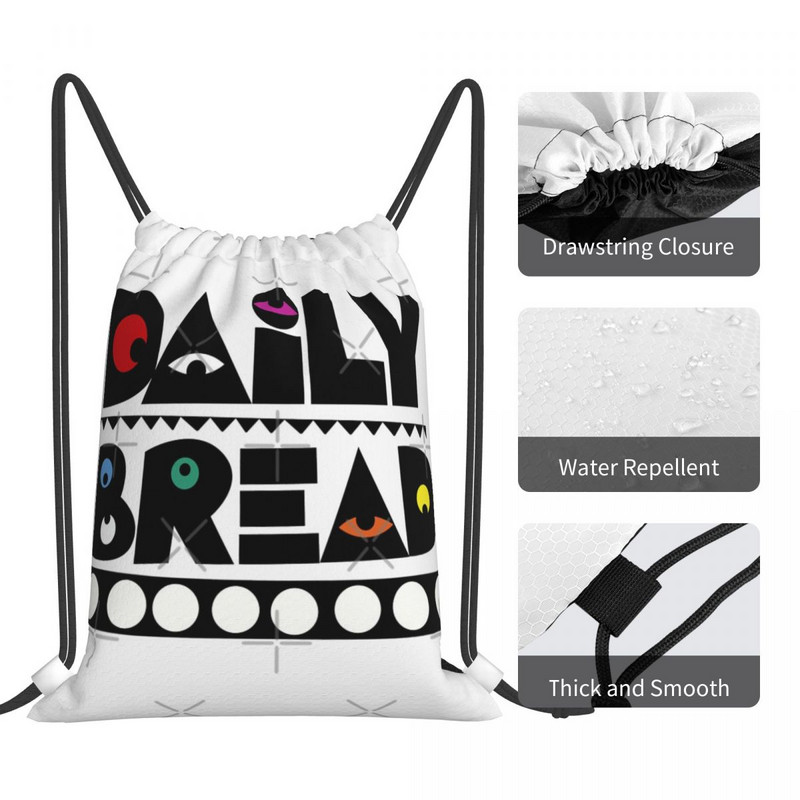 Napi kenyér húzózsinór táskák hátizsákok utazási egyedi táskák férfi hátizsák egyedi táska neve