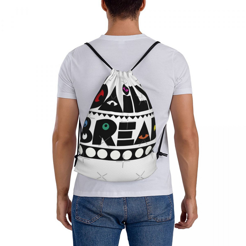 Napi kenyér húzózsinór táskák hátizsákok utazási egyedi táskák férfi hátizsák egyedi táska neve