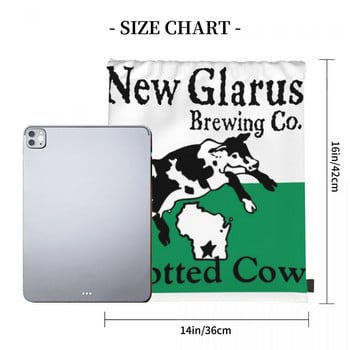 Spotted Cow New Glarus Brewery Drawstring τσάντες Τσάντες πλάτης Τσάντες γυναικεία τσάντα Anime Τσάντες με κορδόνια