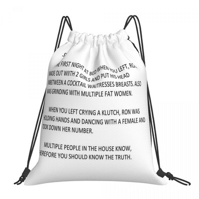 Jersey Shore Anonymous Letter To Drawstring Bags Ruksaci Ruksak za školu Torba na rame Draw String Bags