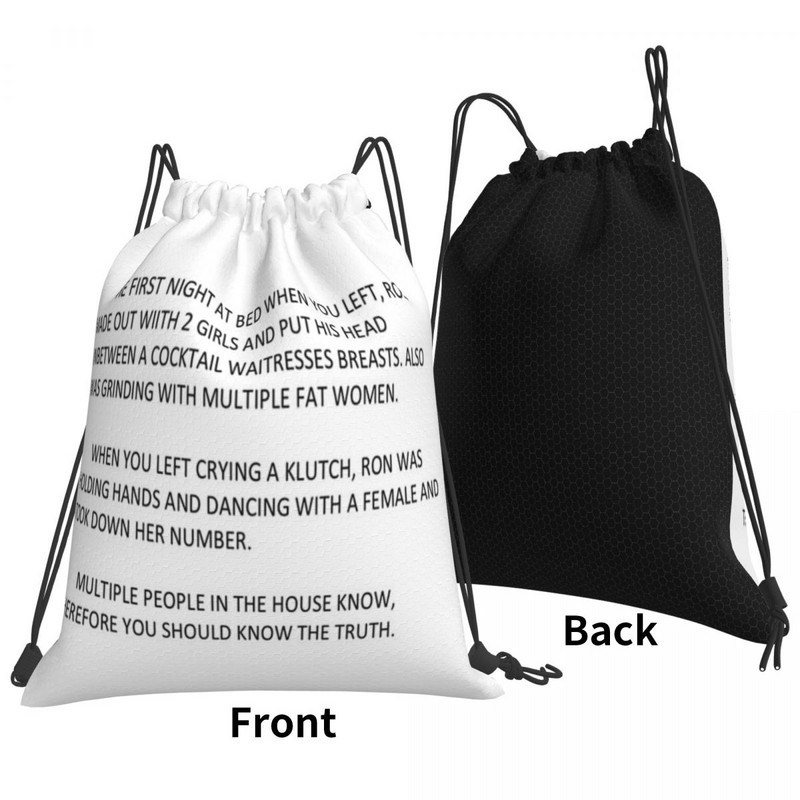 Jersey Shore Anonymous Letter To Drawstring Bags Ruksaci Ruksak za školu Torba na rame Draw String Bags