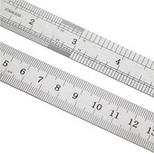 Augstas kvalitātes mērinstrumenti Precīzijas lineāls 15 cm profesionāls taisnstūrveida birojs, kas novērš koroziju, metāls, nerūsējošais tērauds