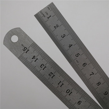Висококачествени измервателни инструменти Прецизна линийка 15 см Професионална линейка Офис за предотвратяване на корозия Метална неръждаема стомана