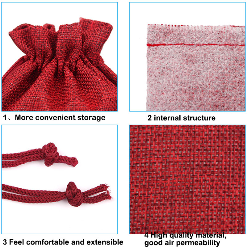 30 de bucăți geantă de pânză de pânză de Crăciun, cu șnur, mini sac de depozitare, pungi pentru cadou de nuntă, pentru petrecerea de aniversare, bricolaj