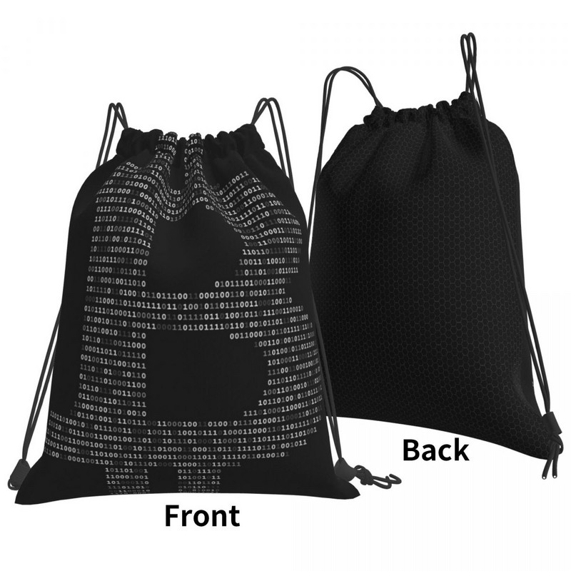Bitcoin Binary Black Genți cu șnur Rucsacuri Genți de mână Geanta personalizată Rucsac pentru bărbați Genți de clasă pentru fete