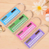 Višenamjenska solarna mini 3 u 1 ravnala, kalkulator, povećalo, višenamjenska ultra-tanka ravnala od 10 cm Uredski pribor