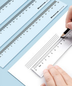 20cm 30cm 40cm Riglă dreaptă Riglă din plastic transparent Instrument de desen Accesorii pentru birou Papetarie pentru studenți Rechizite de birou pentru școală