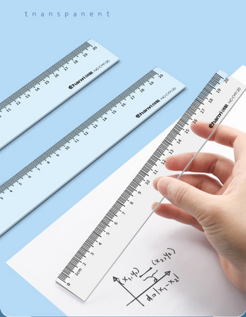 20 см 30 см 40 см права линийка Прозрачна пластмасова линийка Инструменти за рисуване Аксесоари за бюро Ученически канцеларски материали Училищни офис консумативи