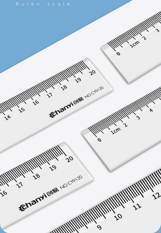20cm 30cm 40cm Riglă dreaptă Riglă din plastic transparent Instrument de desen Accesorii pentru birou Papetarie pentru studenți Rechizite de birou pentru școală